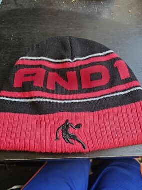 Vintage AND1 Beanie Red And Black